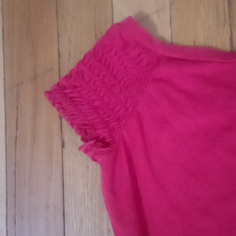 GUC bebe logo rhinestone top. Red Large - Picture 5 of 7